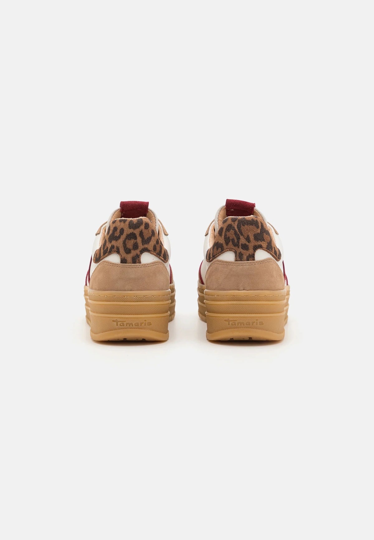 Tamaris - 23773 Beige Multi Platform Trainer