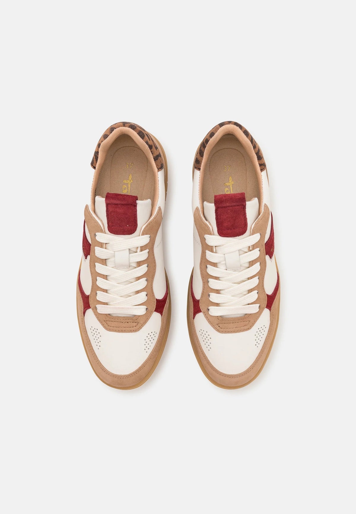 Tamaris - 23773 Beige Multi Platform Trainer