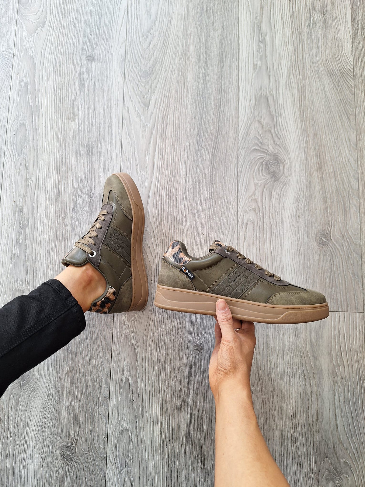Refresh - 172954 Khaki Platform Trainer