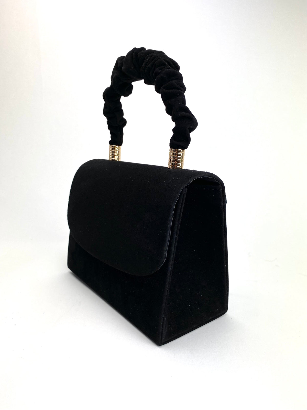 Rachels - Black Suede Clutch Bag