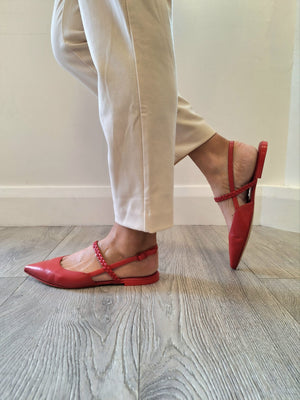 Pomme Dor - 1204 Red Slingback