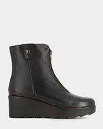 Jose Saenz - 6432 Black Front Zip Wedge