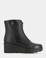 Jose Saenz - 6432 Black Front Zip Wedge