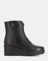 Jose Saenz - 6432 Black Front Zip Wedge