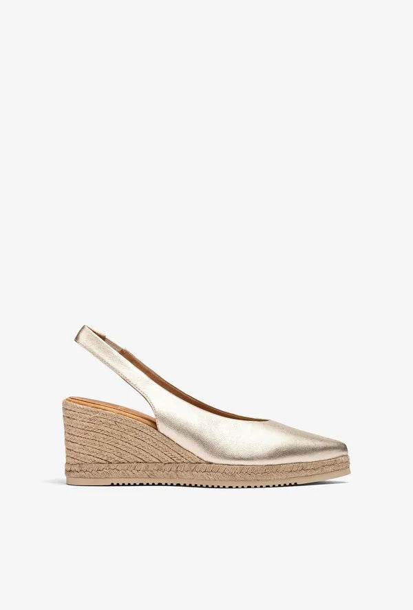 Unisa - Decia Gold Slingback Espadrille