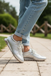 Ash - KillBill05 Silver Retro Trainer