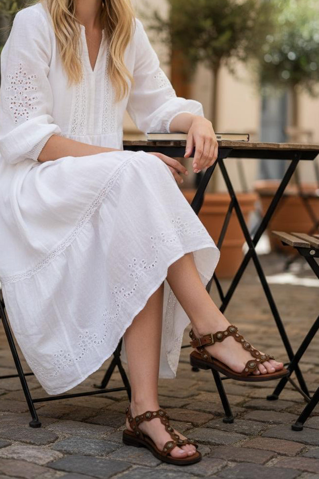 Ash - Phanny Brown Suede Sandal