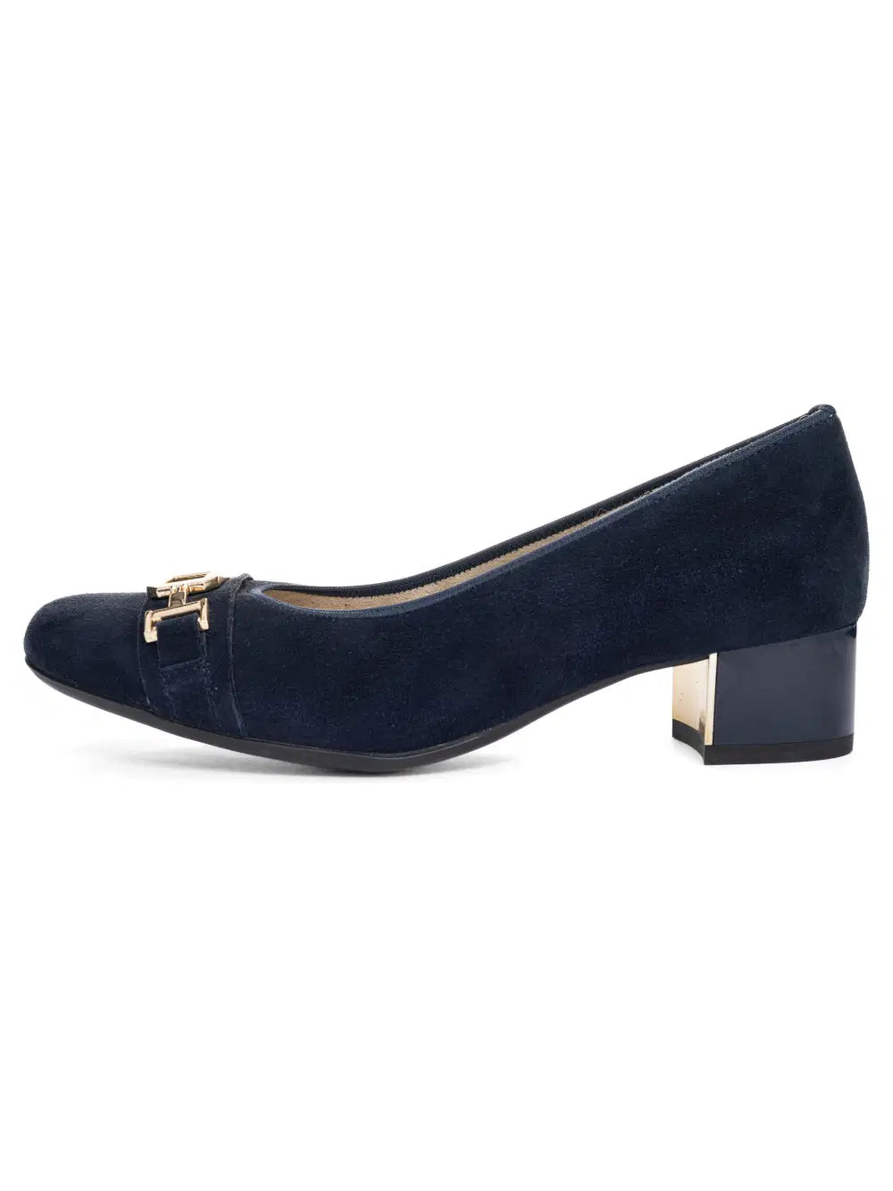 Ara - 35832 Navy Suede Court Shoe