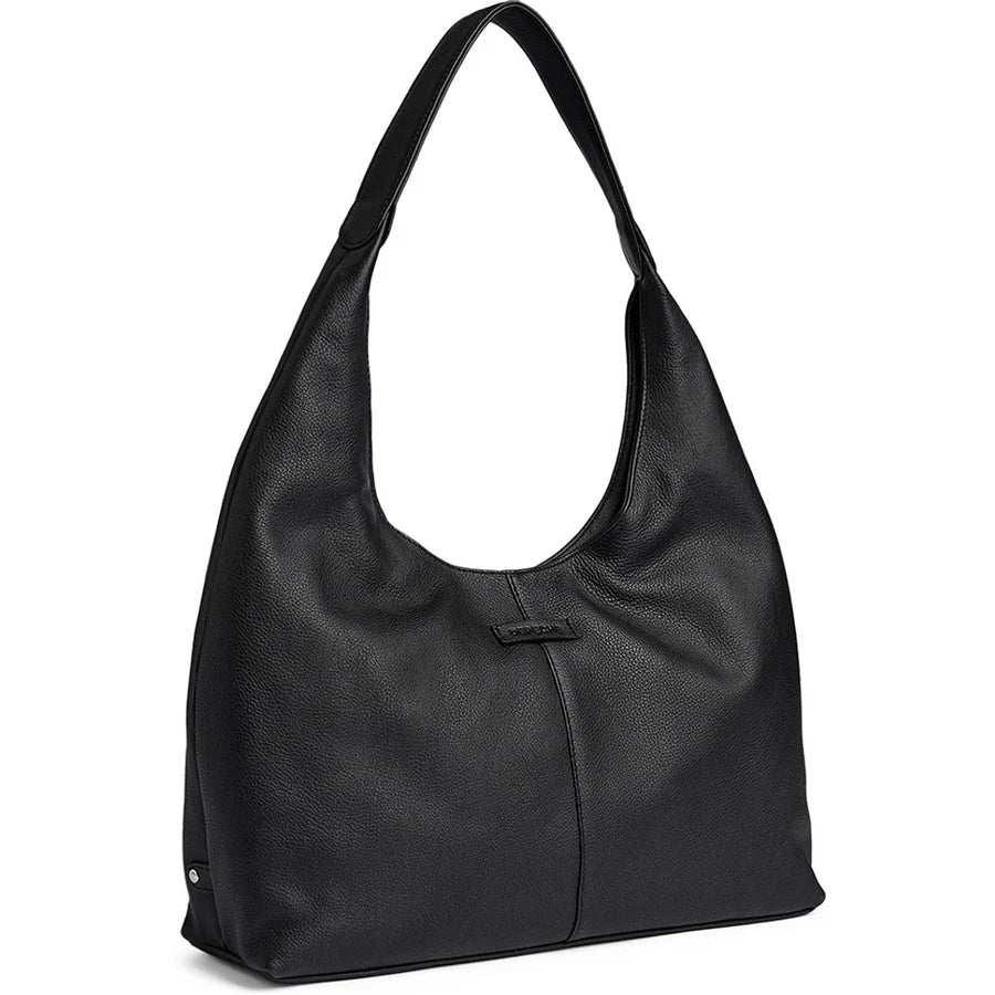 Depeche - 17142 Black Leather Shoulder Bag
