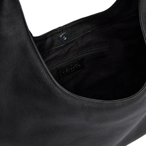 Depeche - 17142 Black Leather Shoulder Bag