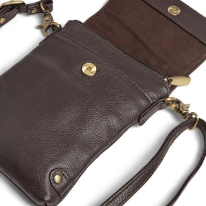 Depeche - 16044 Brown Leather Phone Bag