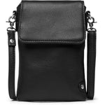 Depeche - 16044 Black Leather Phone Bag