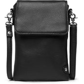 Depeche - 16044 Black Leather Phone Bag