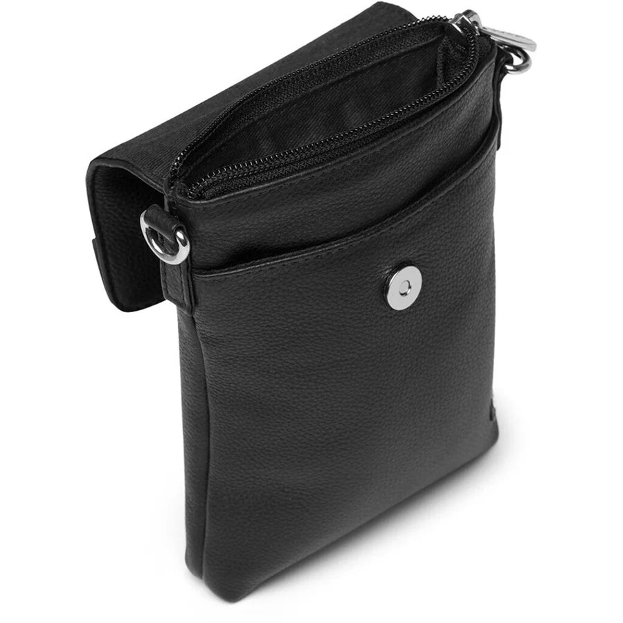 Depeche - 16044 Black Leather Phone Bag