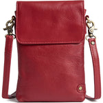 Depeche - 16044 Red Leather   Phone Bag