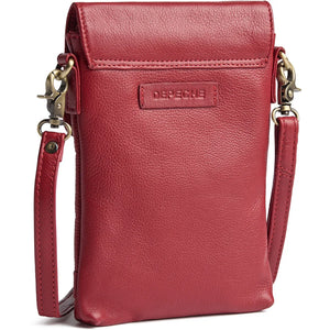 Depeche - 16044 Red Leather   Phone Bag