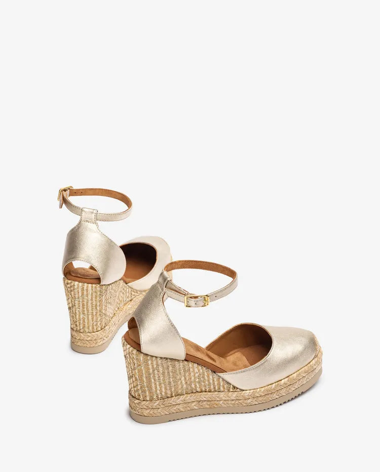 Unisa - Cameo Gold Espadrille [Preorder for May 30th]