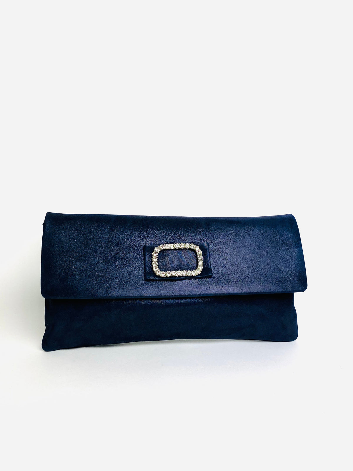 Le Babe - Bomilly Navy Diamonte Clutch*