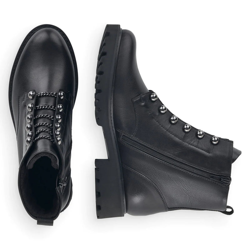 Remonte - D8670 Black Stud boot