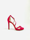 Lodi - Yuriko-Cerise Pink Suede Sandal