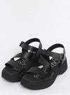 Oh My Sandals - 5196 Black Strap Sandals*