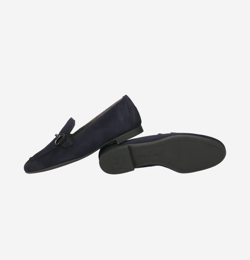 Paul Green - 2596 Navy Suede Loafer