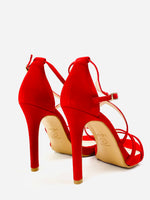 Lodi - Yuriko-Red Suede Sandal