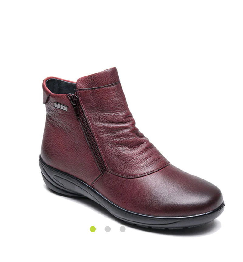 G Comfort - P-9521 Burgundy Waterproof Zip Boot