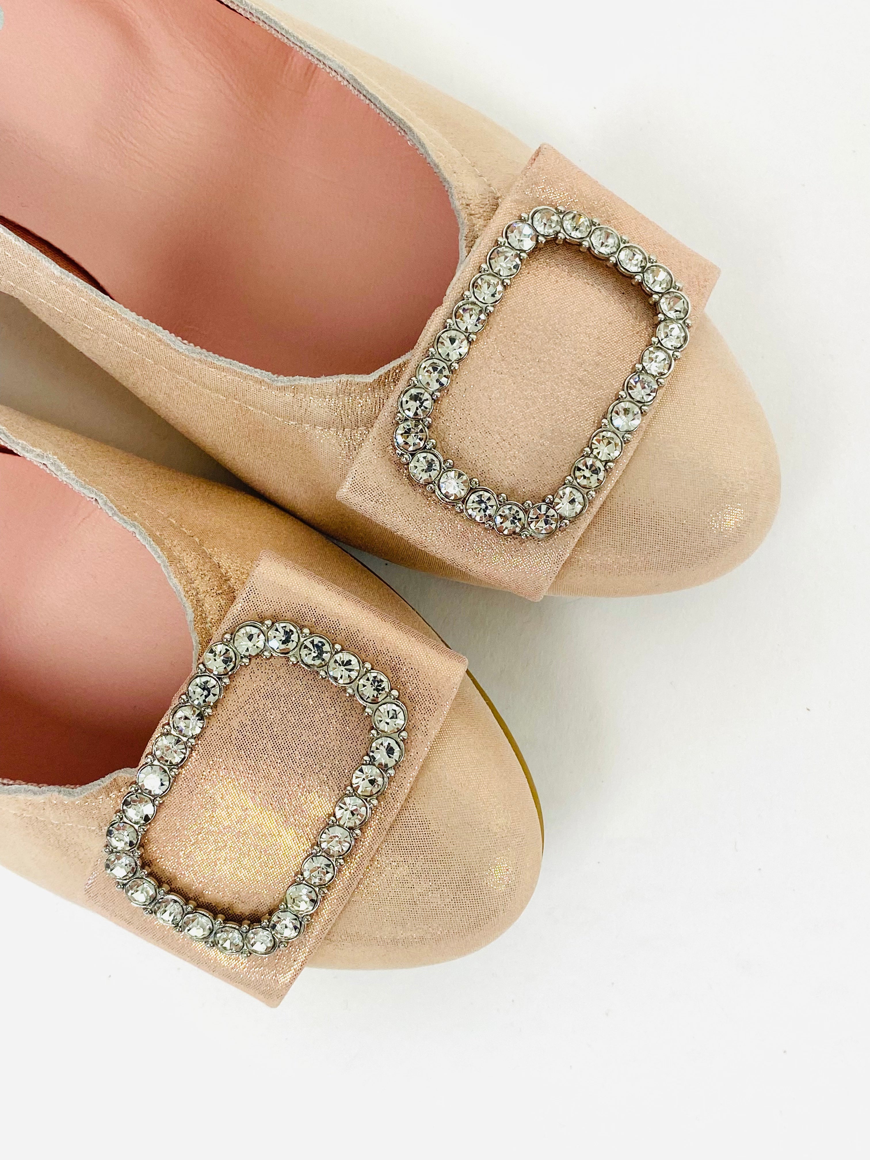 Le Babe - 3037 Dusky Pink Diamonte Kitten Heel