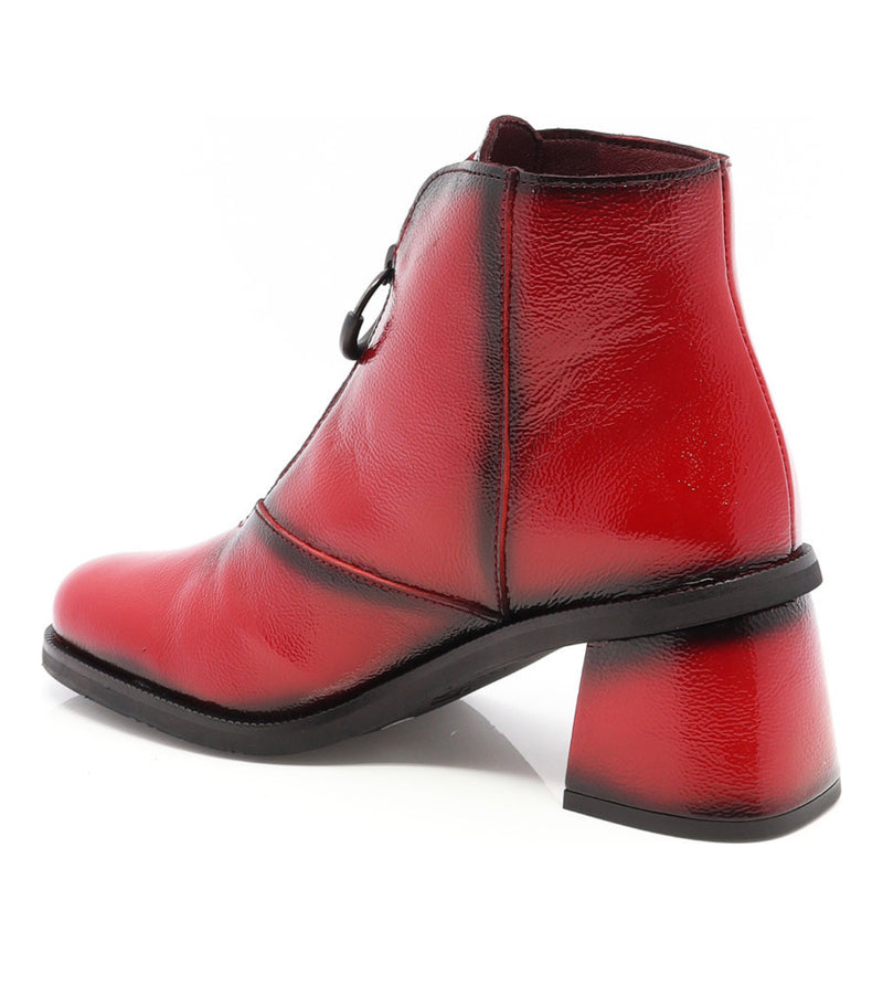 Jose Saenz - 5461 Red Patent Ankle Boot