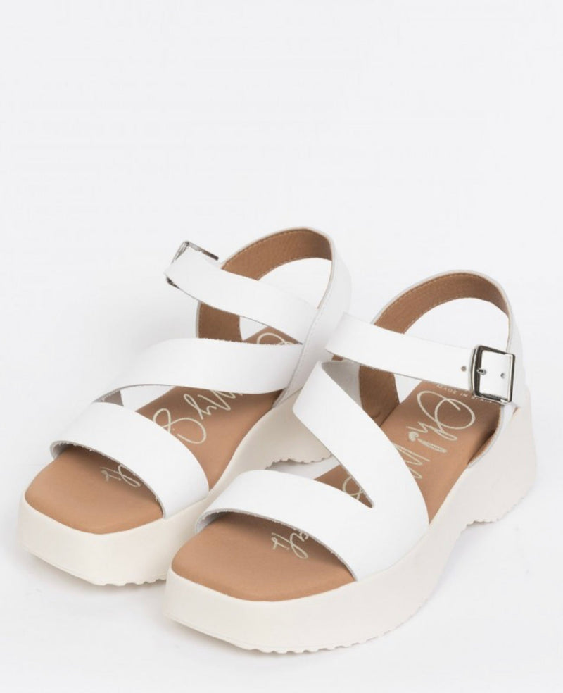 Oh My Sandals - 5196 White Strappy Sandal*