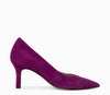 Tamaris - 22434 Purple Court Shoe with a Kitten Heel