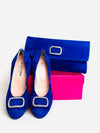 Le Babe - Bomilly Blue Diamonte Clutch*