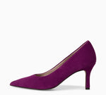 Tamaris - 22434 Purple Court Shoe with a Kitten Heel
