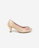 Le Babe - 3037 Dusky Pink Diamonte Kitten Heel