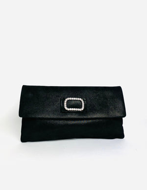 Le Babe - Bomilly Black Diamonte Clutch