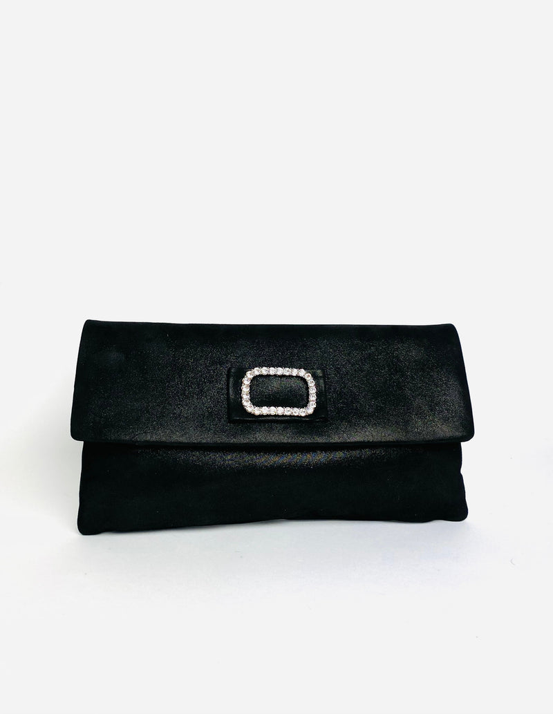 Le Babe - Bomilly Black Diamonte Clutch*