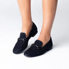 Paul Green - 2596 Navy Suede Loafer