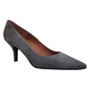 Brenda Zaro - Grey Leather Lined Court Shoes with a Suede Upper and Kitten Heel (5814472343710)