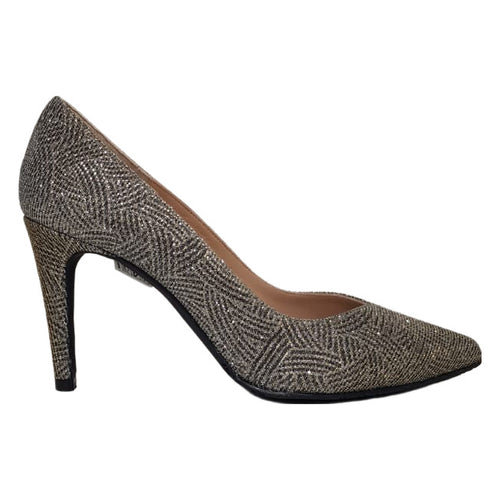 Brenda Zaro - Gold and Bronze Glitz Court Shoe (5814453731486)