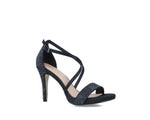 Menbur - Black Shimmer Sandal