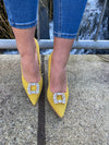 Rachels - Amarillo court shoe with diamonte