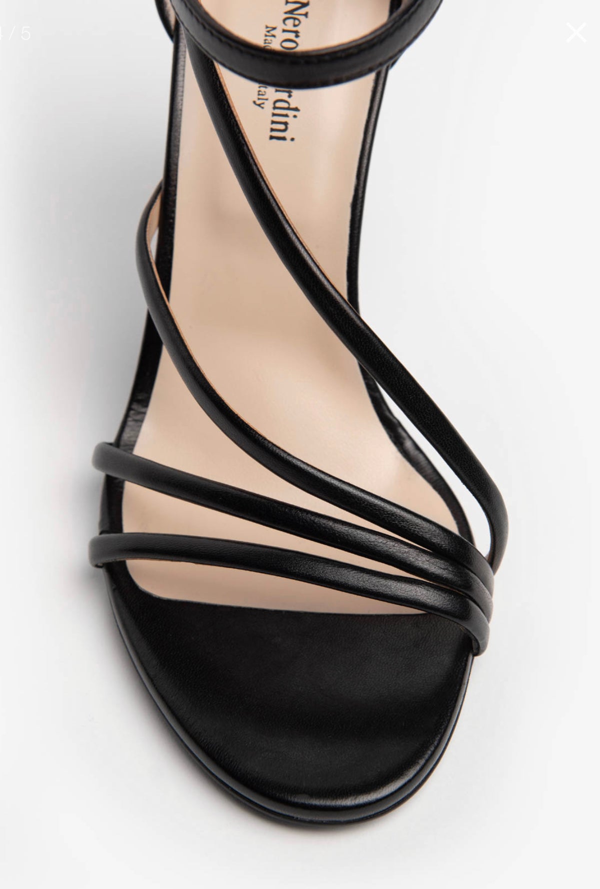Nerogiardini- Black Sandal