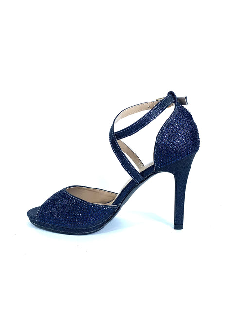 Sorento - Navy Glitz Sandal