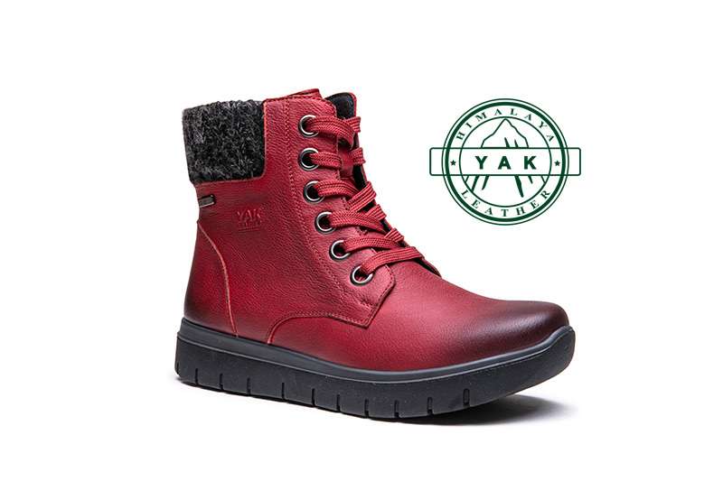 G Comfort - Red Leather Waterproof Walking Boot ♡