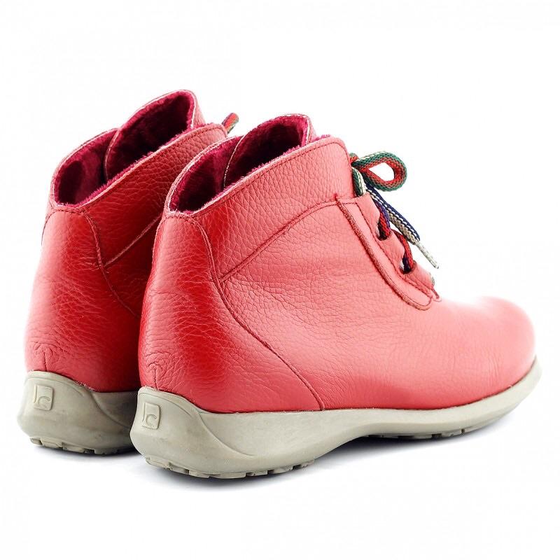 Jose Saenz - Red Ankle Boots (6816295747742)