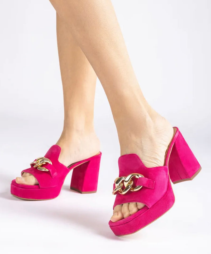 Unisa - Oberon Pink Platform Mule
