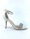 Sorento - White Diamanté Sandal