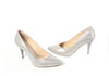 Emis - Grey Shimmer Leather Court Shoe (6752291029150)