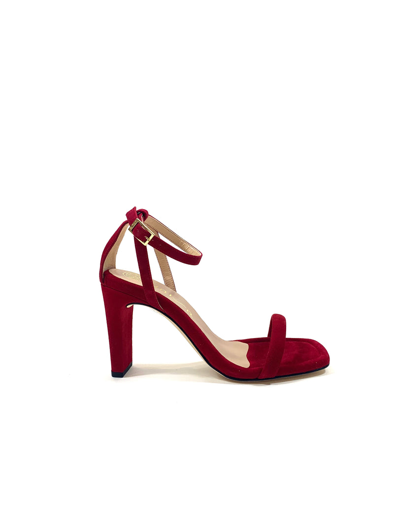 Unisa- Red Suede Strap Sandal